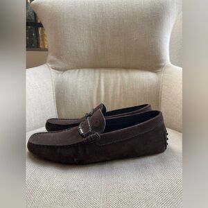 TOD’S Suede Men’s Brown Loafers Size 6.5